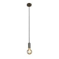 Sospensione Contemporanea Suspension Acciaio Adjustable 1 Luce E27