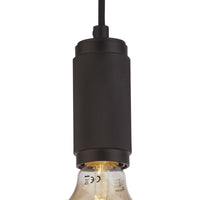 Sospensione Contemporanea Suspension Acciaio Nero 1 Luce E27