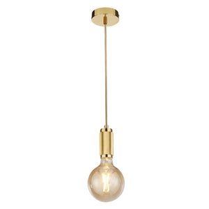 Sospensione Contemporanea Suspension Acciaio Oro 1 Luce E27