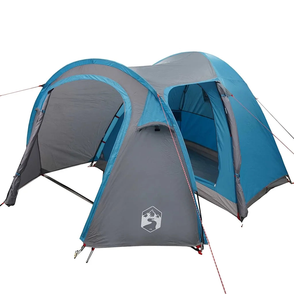 Tenda a Cupola con tetto-Tenda da campeggio Blu 384 x 254 x 170 cm