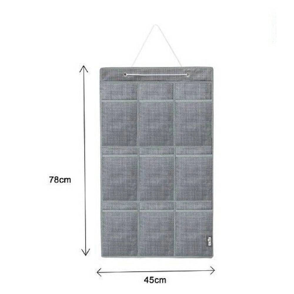 Trade Shop - Portaoggetti Organizer A Sospensione 9 Tasche Tessuto Bagno Camera 45x78cm 69715 -