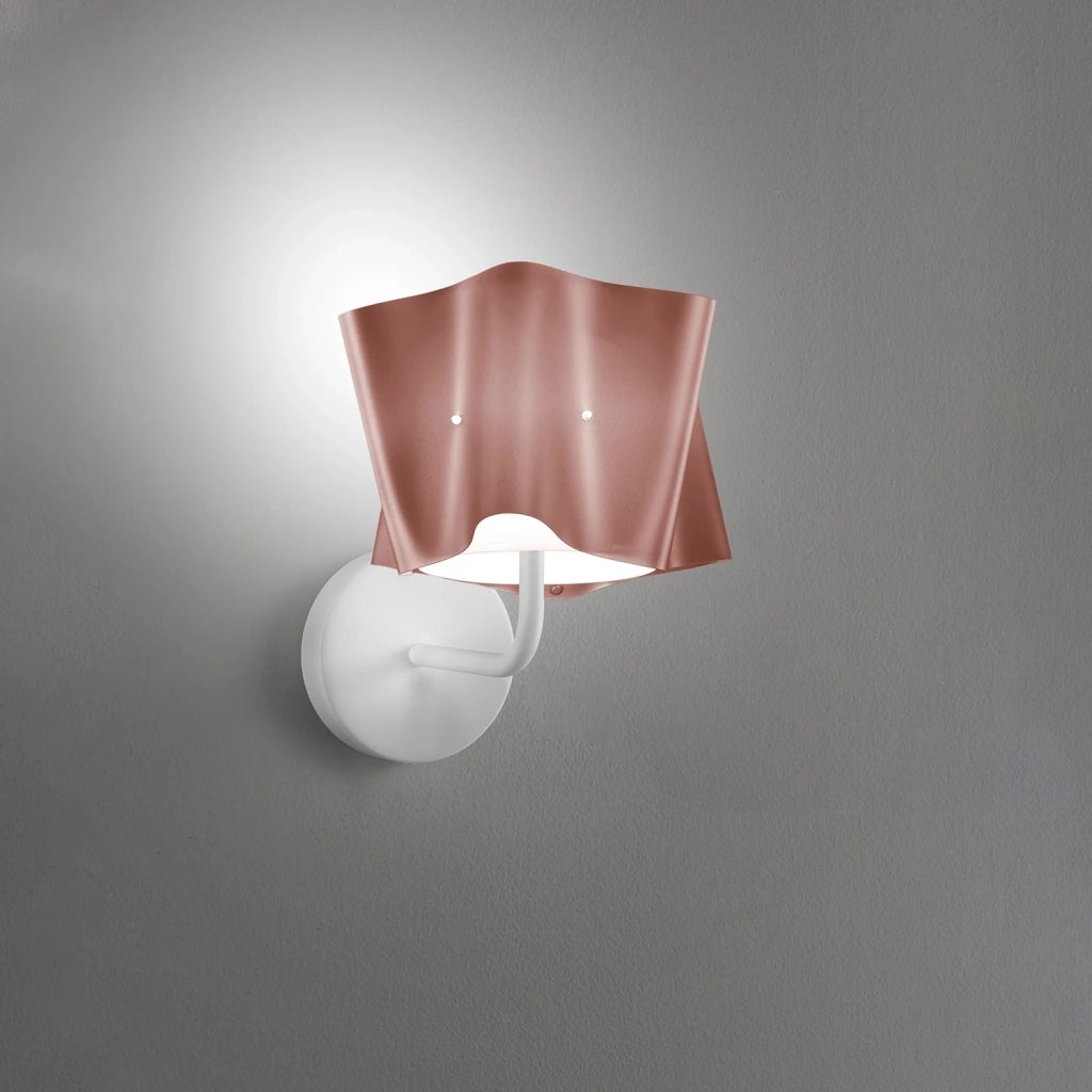 Applique Moderna Folio Polilux ® Pink Metal E Metallo 1 Luce E27