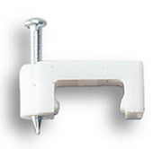 1cf fissacavi pvc piatti c/chiodo mm.8 conf.25 pz cod:ferx.25041