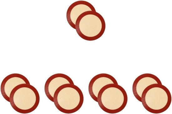 Set di Tappeti di Silicone per Forni da 10 - Tappeti Antiscivolo Facili da Usare per Forni e Microonde