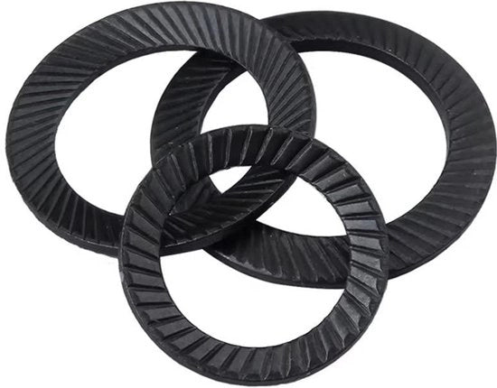 Fascia Antiscivolo in Acciaio di Carbonio - M30x45mm - 6 Pezzi - Resistente alla Ruggine e Corrosione - Duraturo - Dischi di Protezione