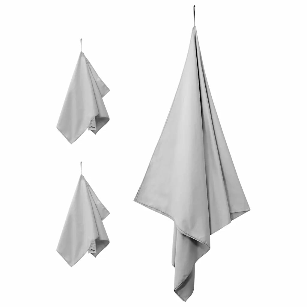 Set di Asciugamani Sportivi 3 pcs Grigio 42011501