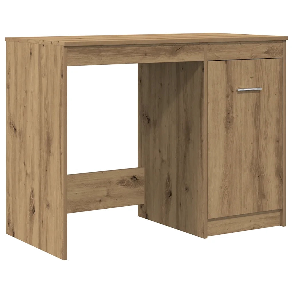 Scrivania con armadietto in Legno Multistrato Rovere Artigianale 3328552