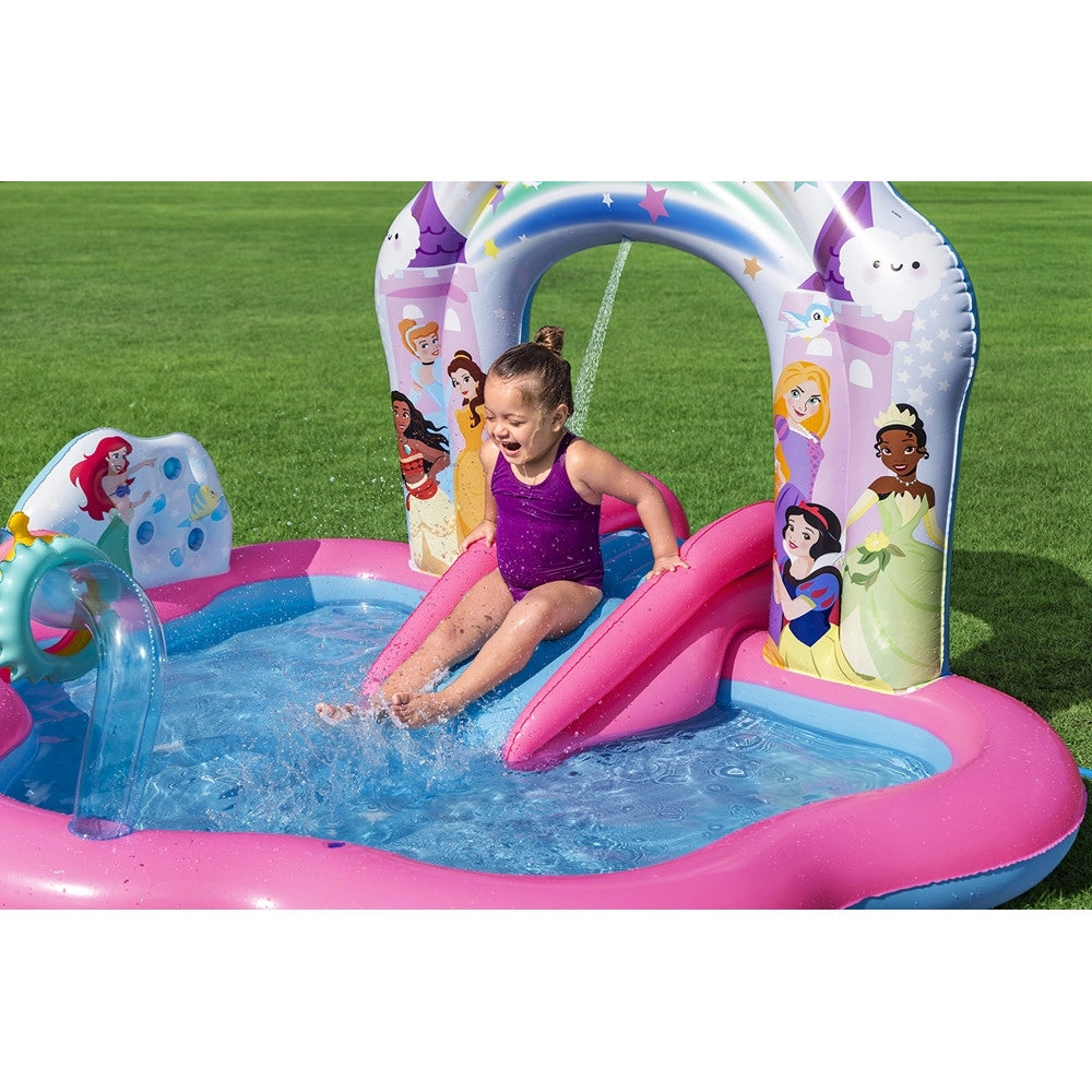 Trade Shop - Centro Giochi Acquatico Princess Enchanted World 221x193x140cm Gonfiabile Piscina 9103 -