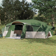Tenda familiare con telo da pioggia resistente all'acqua Verde