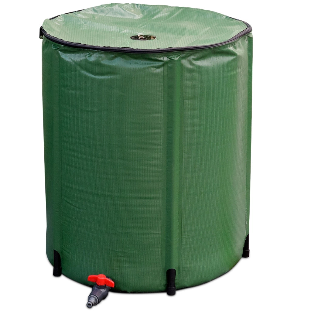Cisterna pieghevole per acqua piovana 200L, Secchio in PVC resistente alle intemperie Verde