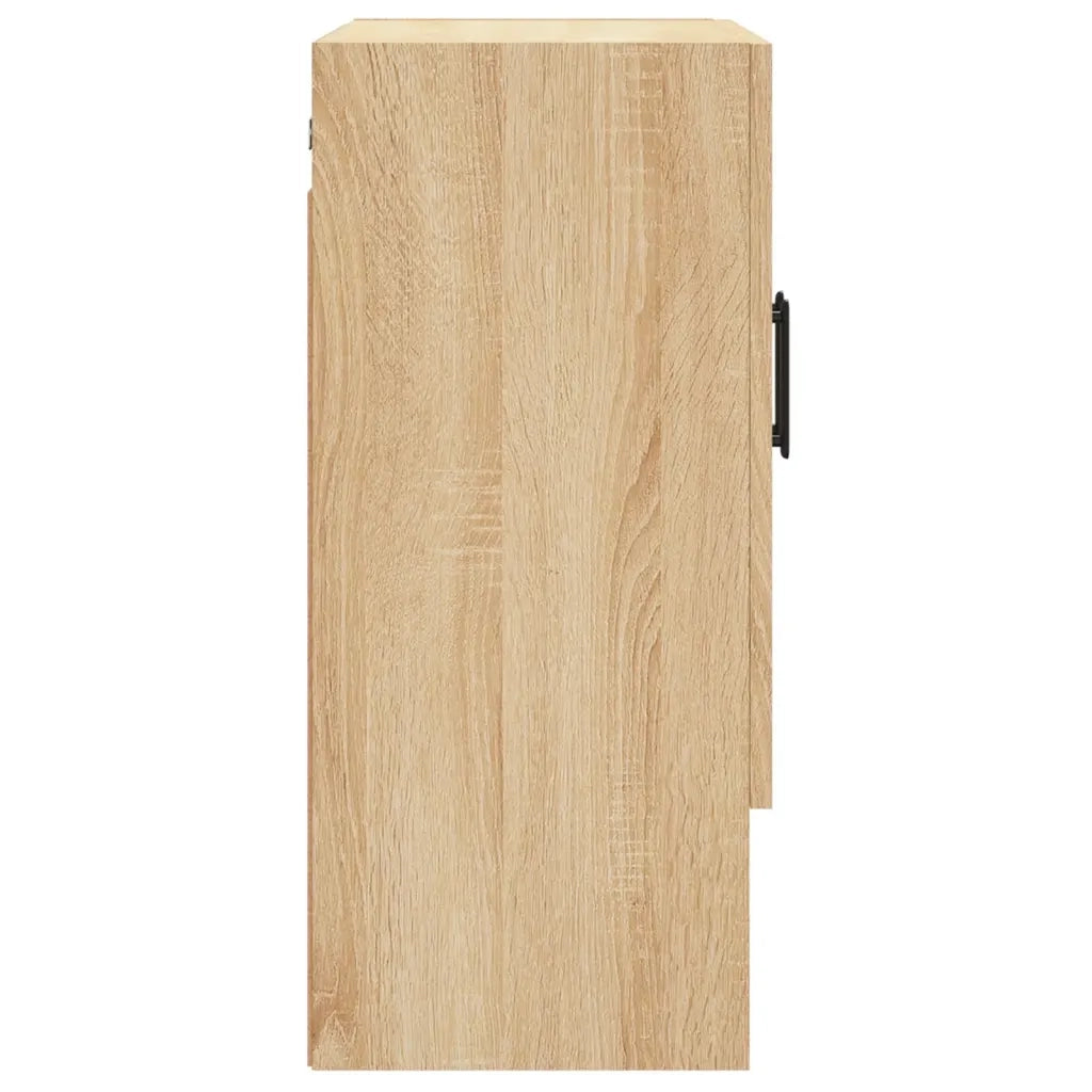 Mobiletto a parete con pratico vano contenitore 60 x 31 x 70 cm realizzato in legno ingegnerizzato di rovere Sonoma 02_0048771