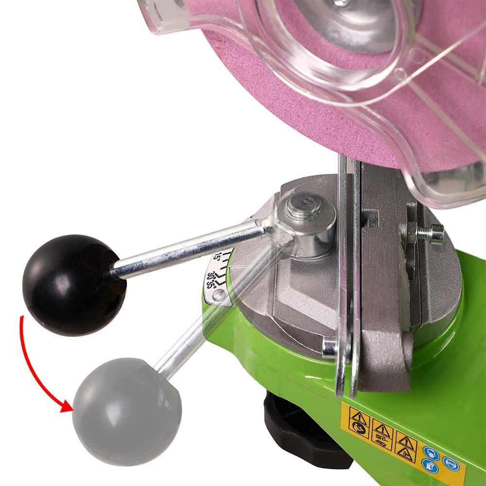 Affilacatene Elettrico 230W 2 Dischi 14,5 cm Affila Catena Motosega da Banco Verde