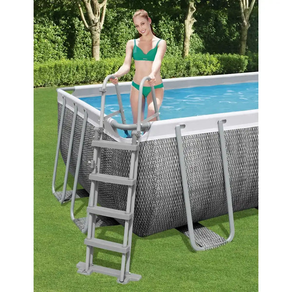 Bestway Scaletta di Sicurezza a 4 Gradini Flowclear 122 cm 3202644
