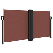 Tenda da Sole | Tenda parasole Laterale Retrattile Marrone 120x1000 cm