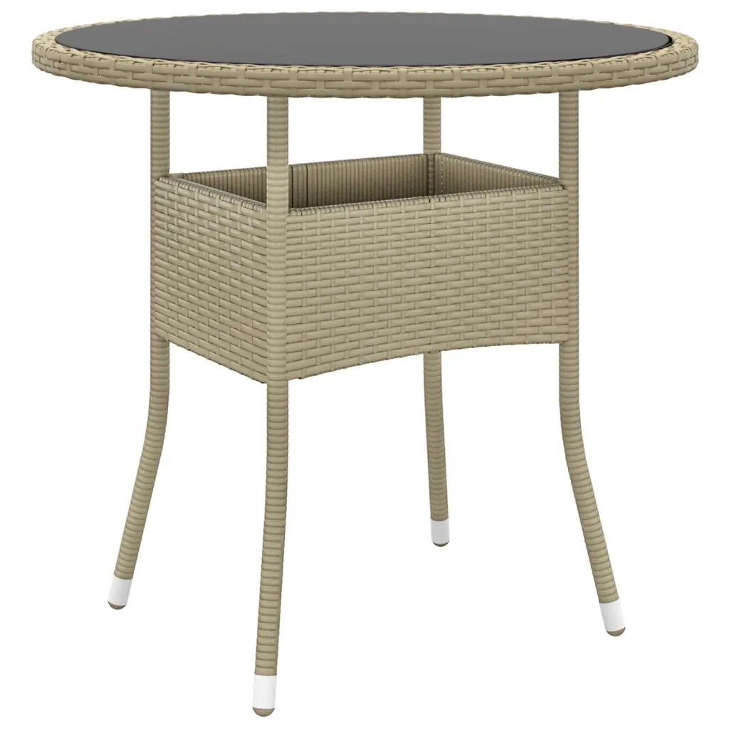 Set Mobili da Pranzo per Giardino 3 pz in Polyrattan Beige 3058480