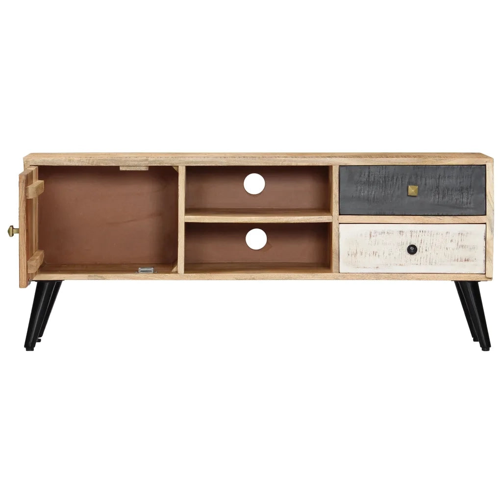 Mobile Porta TV 115x30x47 cm in Legno Massello di Mango 282878