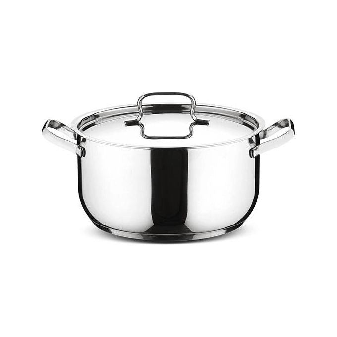Lagostina SFIZIOSA Sfiziosa Casseruola Fonda Acciaio Inox 20 cm Induzione Lavastoviglie Forno colore Grigio