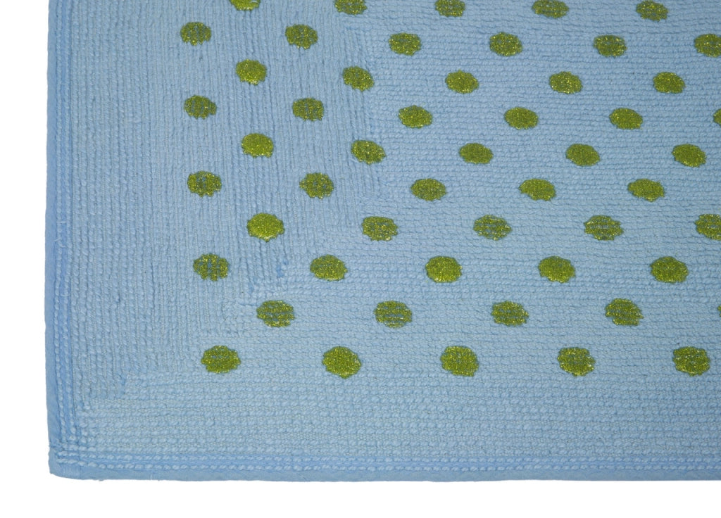 Tappeto Casa Bagno Cotone Spugna Morbida Tinta Unita Antiscivolo Sirio Mediterraneo - 55x130 - Mediterraneo