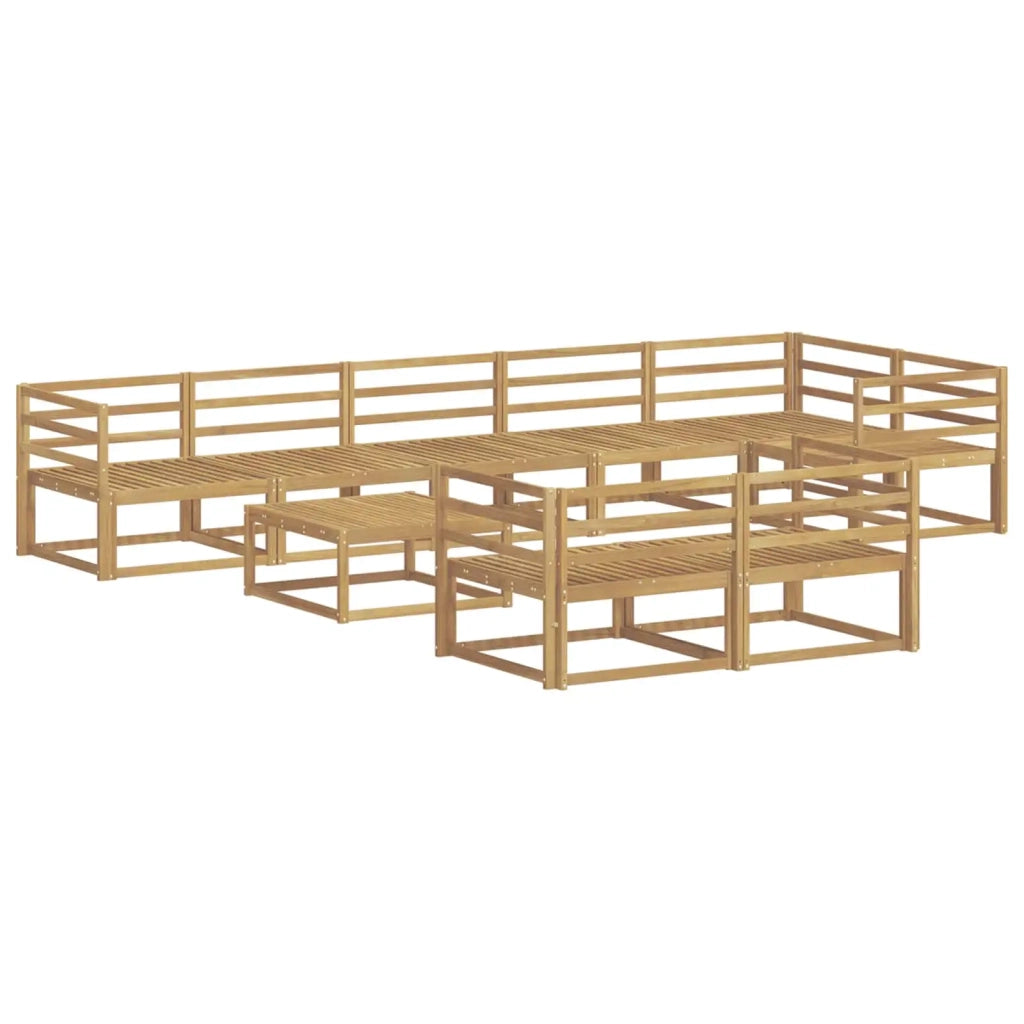 Set di divani da esterno 9 pcs Bianco 79 x 79 x 37 cm 3386638