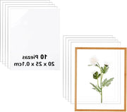 Piastre acriliche trasparenti 1 mm, 20 x 25 cm, piastre di plastica plexiglas su misura, 10 pezzi, tavolo per dipingere DIY