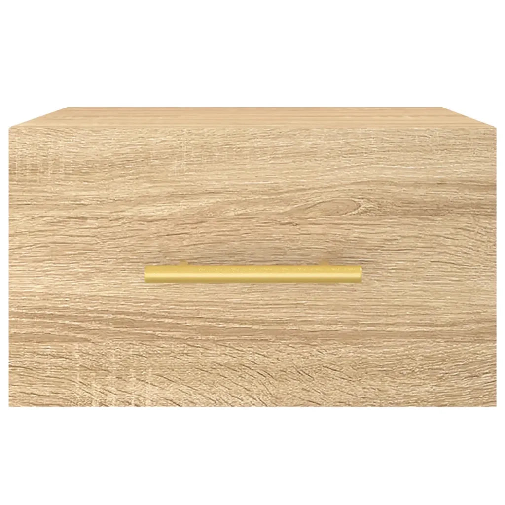 Comodini a Muro 2 pz-Set di 2 Tavolino da notte Rovere Sonoma 35x35x20 cm