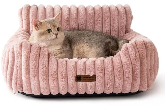 Letto per cani e gatti - Letto morbido e soffice per gatti da interni, Letto per cani e gatti, Letto per cani piccolo (61x48x30cm)