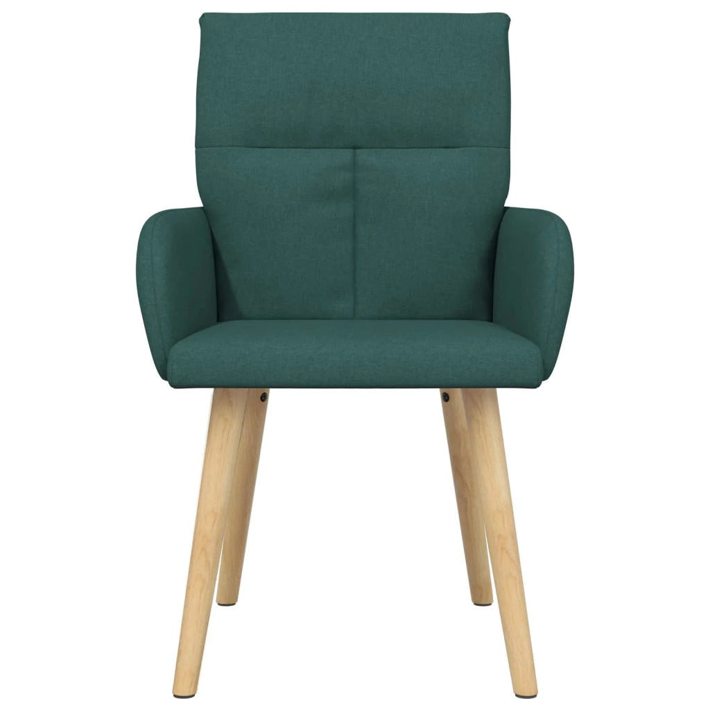Sedie da pranzo 4 pz Tessuto Verde Scuro 60 x 56 x 96 cm 3428361