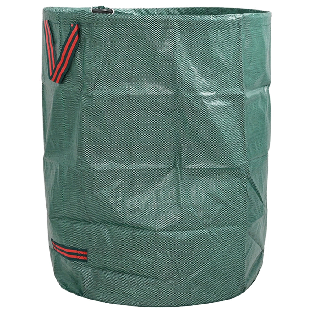 Sacchi per Rifiuti da Giardino  con Manici 12 pcs Pieghevoli Rotondi Verdi 300 L