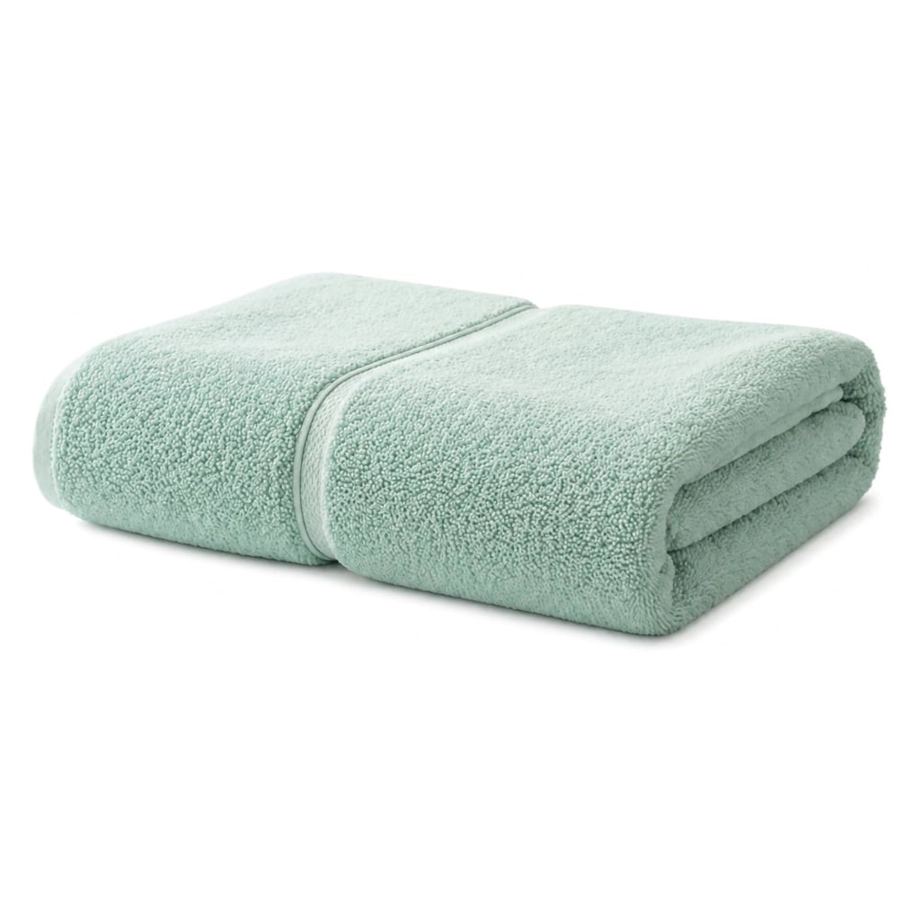 Sanaza, Telo Bagno Sfumatura Colore Struttura Menta, Verde Menta