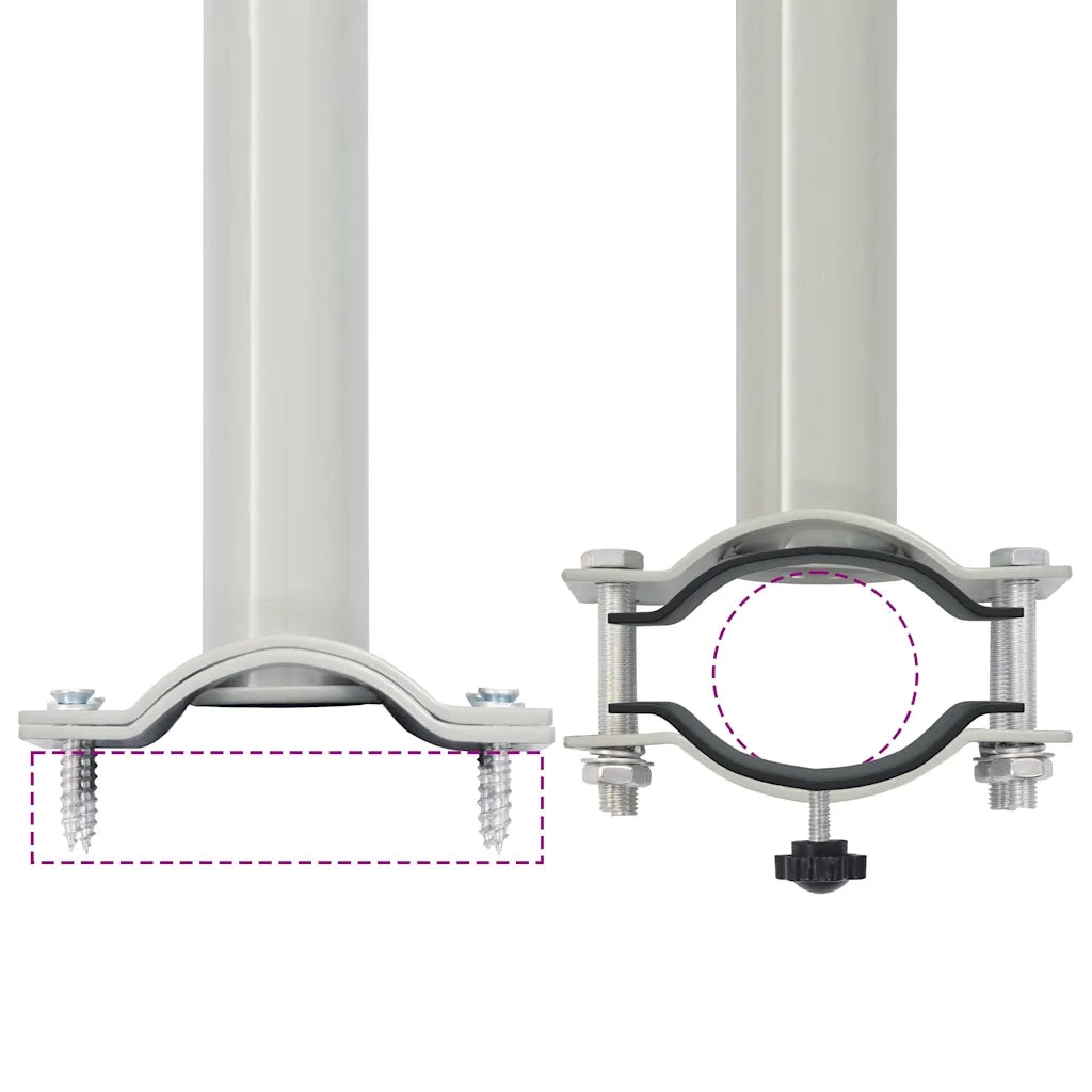 Tenda Laterale Retrattile per Patio 80x300 cm Crema 48359