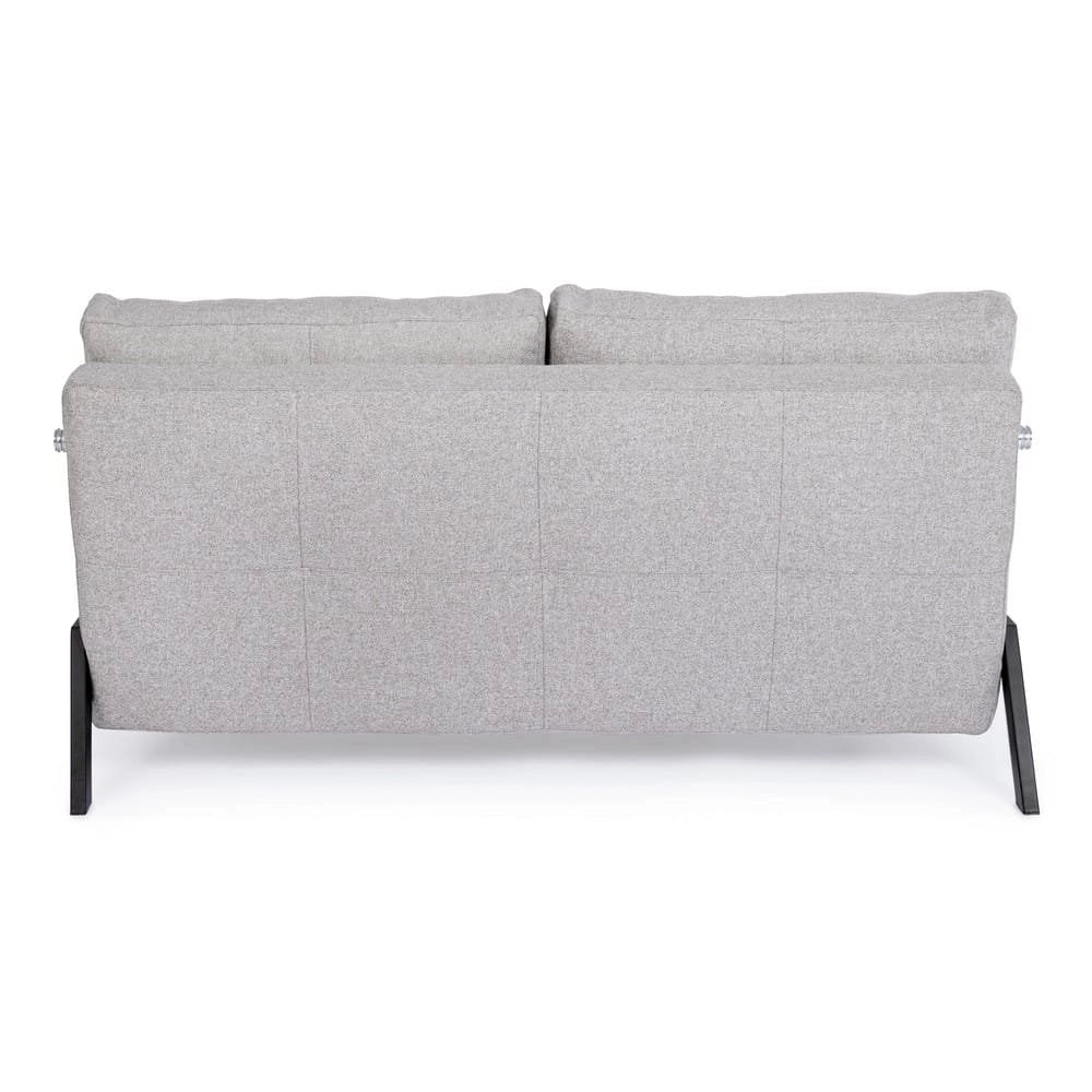 Divano Letto 2 Posti Acciaio Beige Moderno da Interno - ASHTON