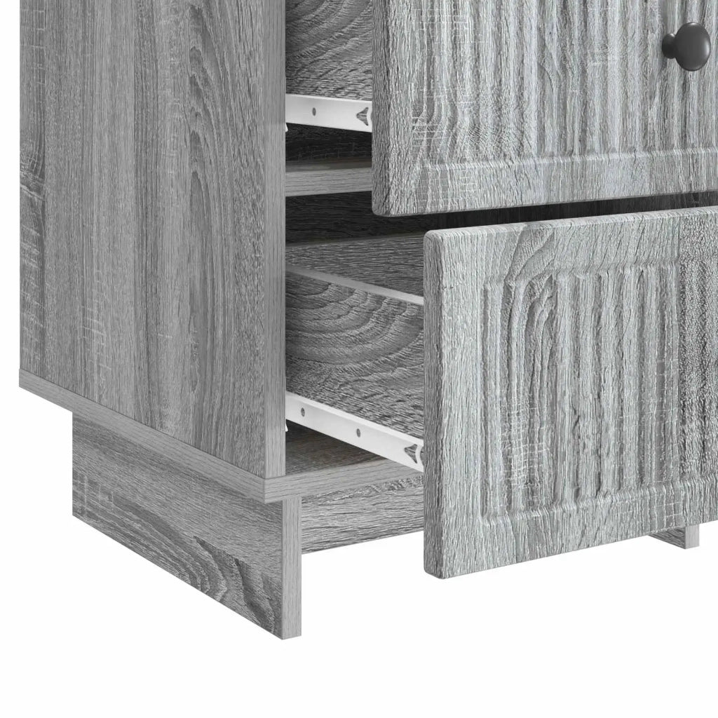 Armadio da Notte con cassetto Grigio Sonoma 43 x 41 x 66,5 cm 893871