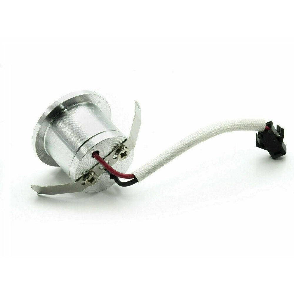 Trade Shop - Faretto Led Incasso 1 W Bordo Bianco Mini Punto Luce 6500k 3000k 4000k Blu - -blu      -