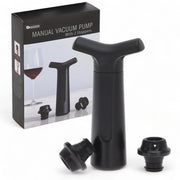 Pompa per vino di lusso - 2 stoppi di vuoto - chiusura per vino riutilizzabile - facile da utilizzare - fino a 10 giorni di conservazione - alta qualità - set di conservazione per vino