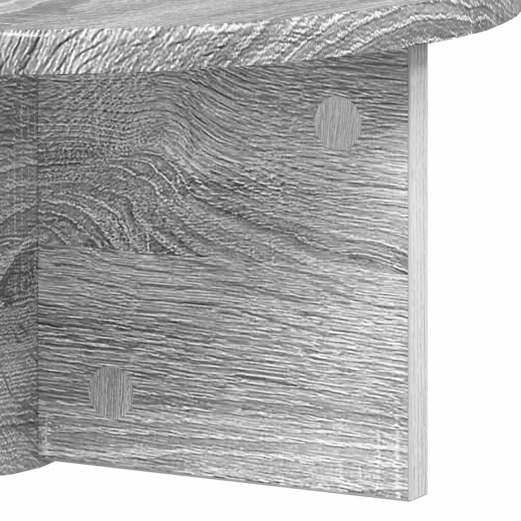 Scaffale da parete 2 pcs Grigio Sonoma 38 x 19 x 19 cm 891421