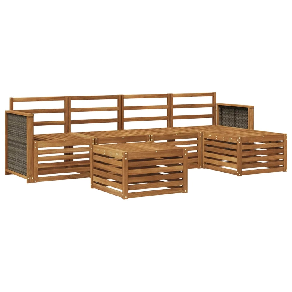Set di divani da esterno 6 pcs Naturale 3384255