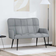 Sofa a Due Posti Grigio chiaro 115 x 61 x 87 cm Tessuto