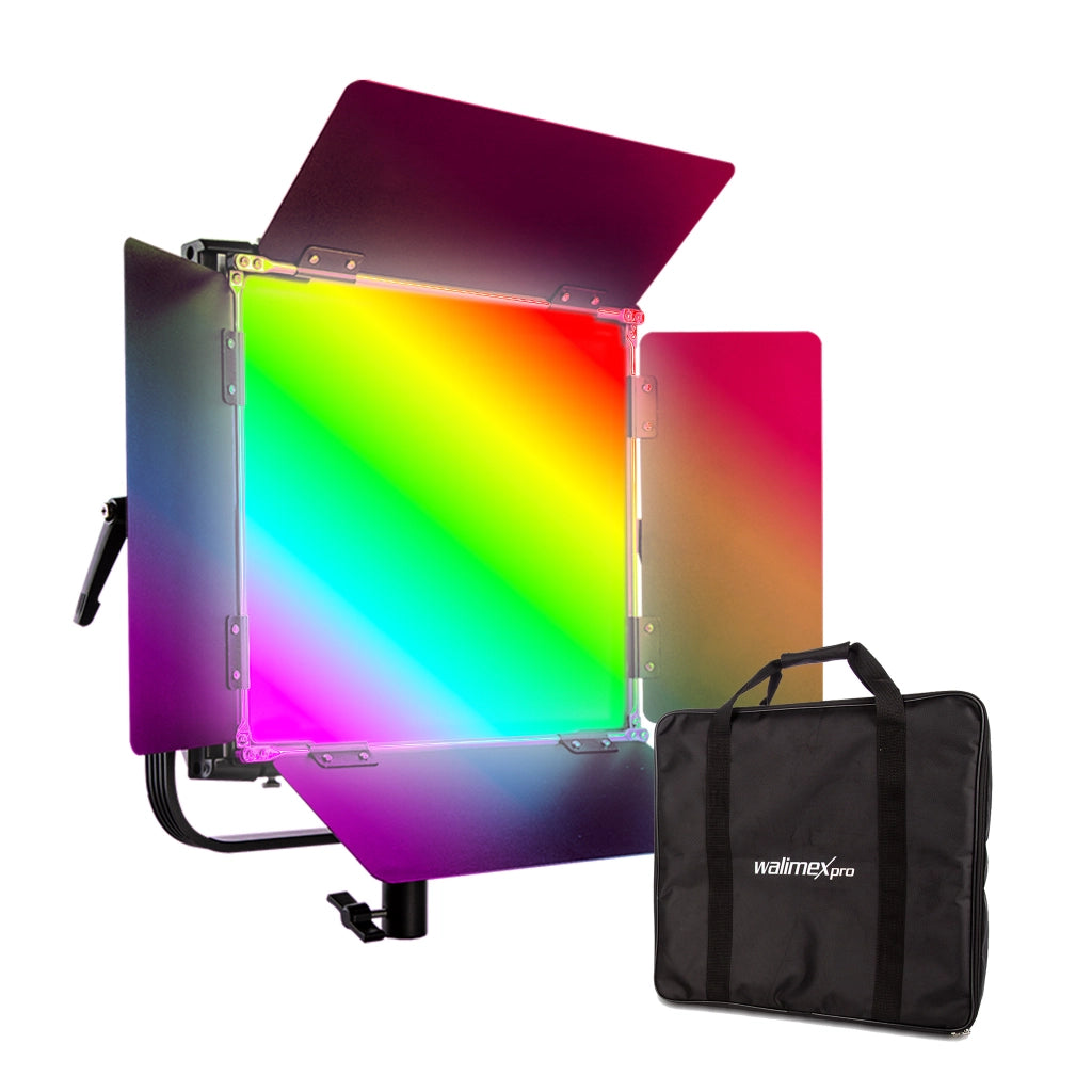 Rainbow Pannello LED fotografia 100W - Luce fotografica da studio con cambio colore RGBWW, illuminazione controllo tramite app, luce video bicolore