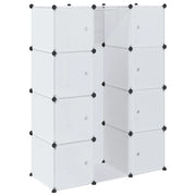 Armadio Modulare con 9 Scomparti 109x36,5x143 cm Bianco CFW1744843