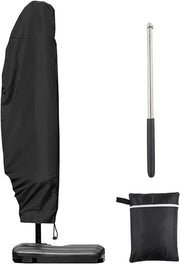 Ombrelloni con manico - protezione - 1 pezzo - grigio - impermeabile
