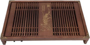 Tavolo da Tè in Legno - Set di Decorazione per la Casa - 28x43cm - Foglio per la Raccolta dell'Acqua di Scarico