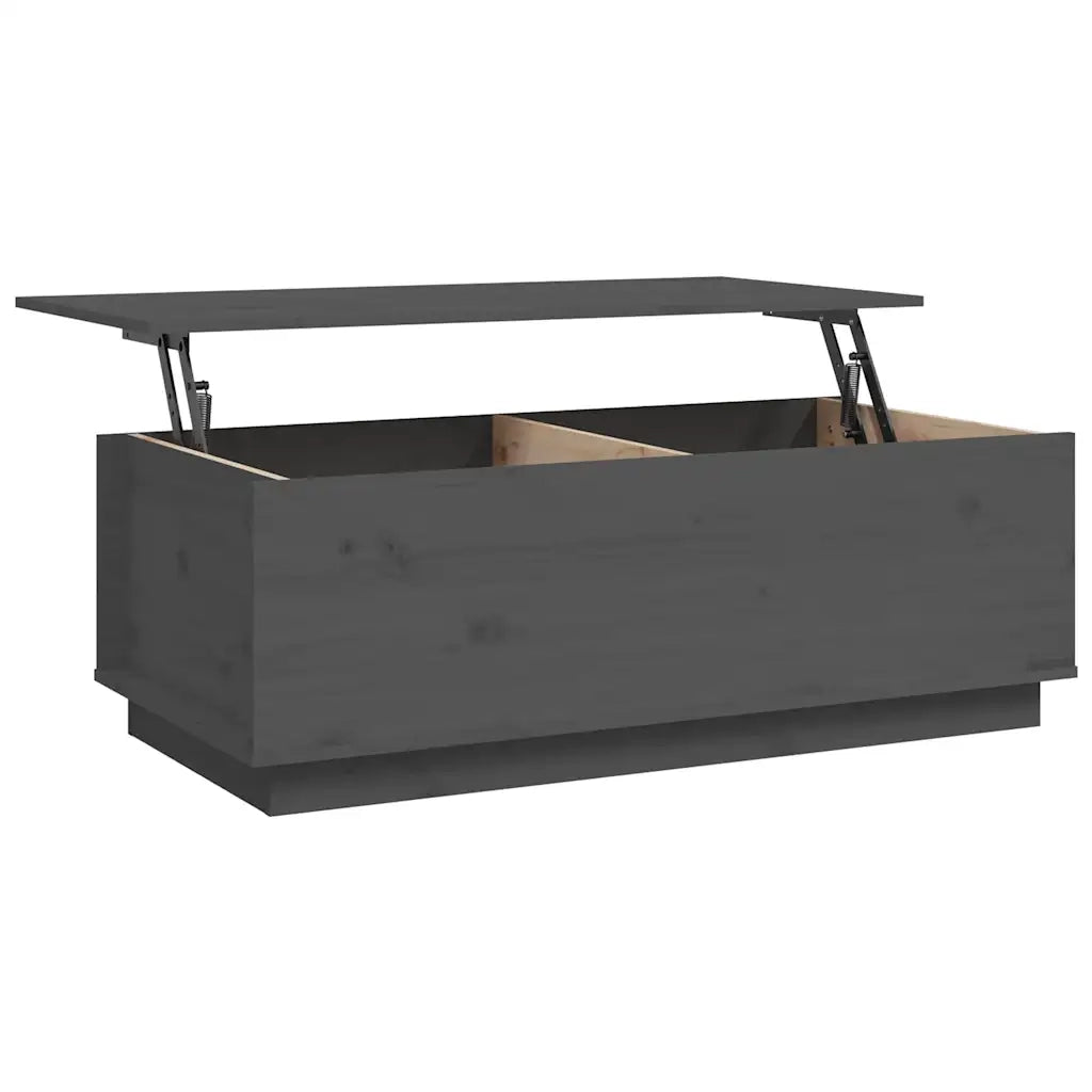 Tavolino da salotto | Tavolino da caff¨¨ | Tavolino da Soggiorno Grigio 100x50x35 cm Legno Massello di Pino