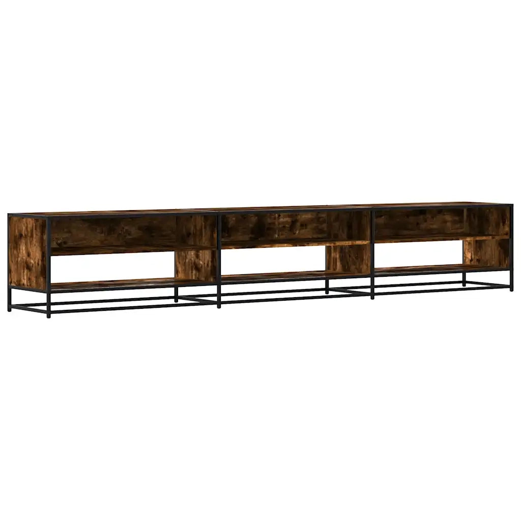Mobile Porta TV-Mobile per TV-Credenza TV Rovere Fumo 270x40x46 cm in Truciolato