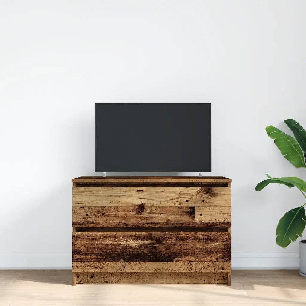 Mobile Porta TV Legno Antico 80x35x54 cm in Legno Multistrato 861794