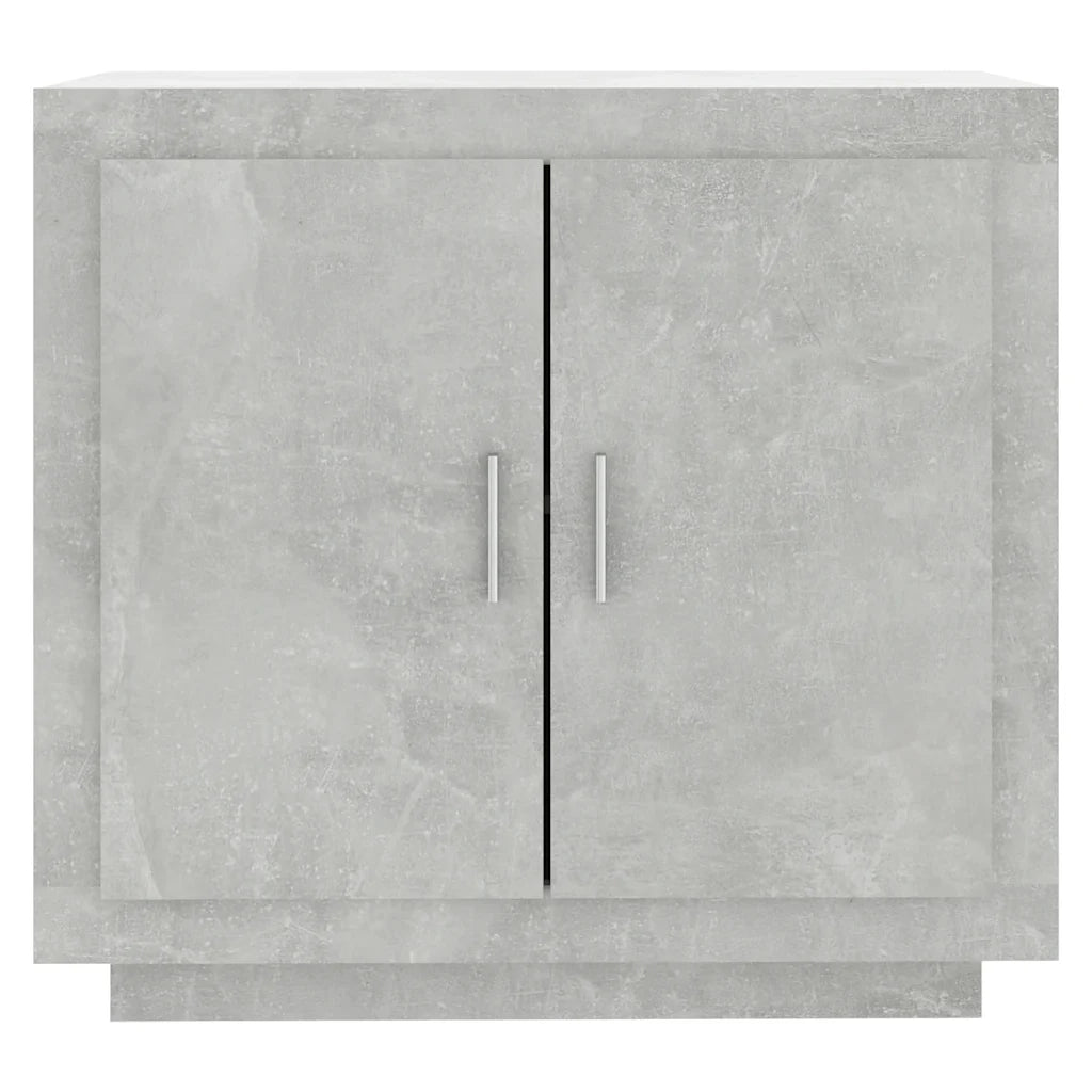 Credenza | Madia | Buffet da pranzo | Armadio da pranzo Grigio Cemento 80x40x75 cm in Legno Compensato
