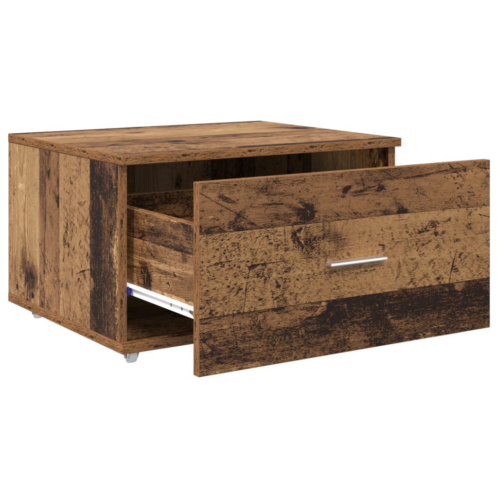 Armadio con Cassetti Legno Vecchio Truciolare Medio