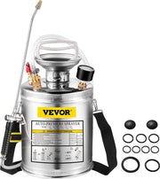 Spruzzatore per giardino con atomizzatore in acciaio inossidabile per applicazioni su calcestruzzo con punto di ventilazione e estensione in ottone
