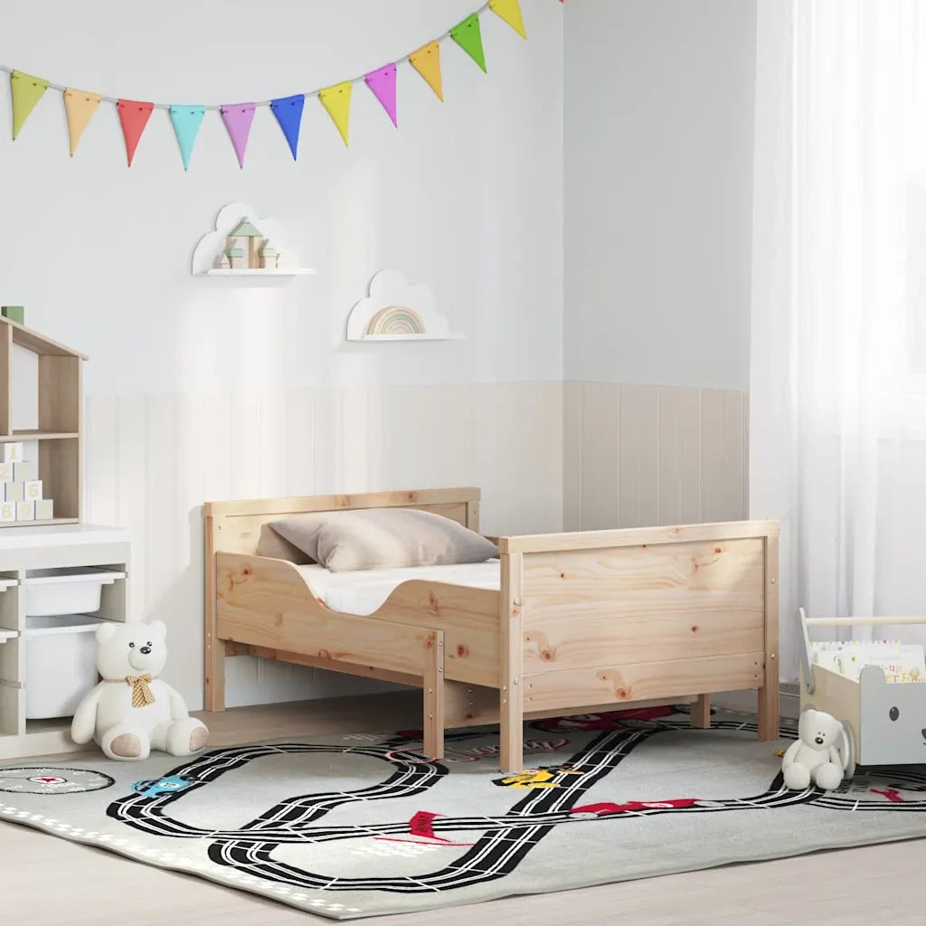 Struttura letto con materasso estensibile Marrone 80 x 200 cm