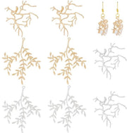 Sostegni per gioielli - 8 pezzi - Materiale: ottone - Colori: oro/argento - Forma a gancio - Regolabile - Dimensioni 36 x 32 mm - Hanger