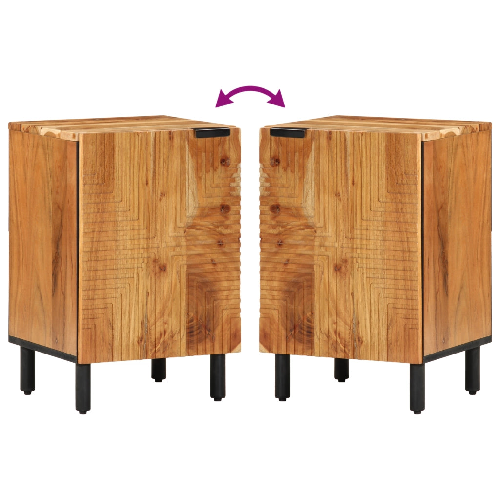 Armadio da bagno  38x33,5x58 cm in legno massello di acacia